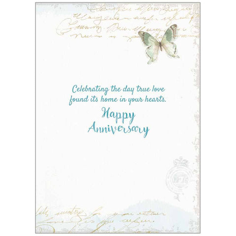 Yellow Rose and Butterfly Anniversary Prayer Life Card Legacy