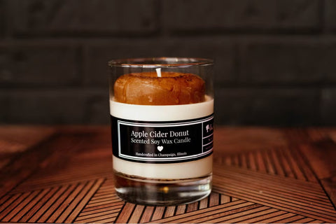 Apple Cider Donut 8 oz Soy Candle Fire Doll Studio