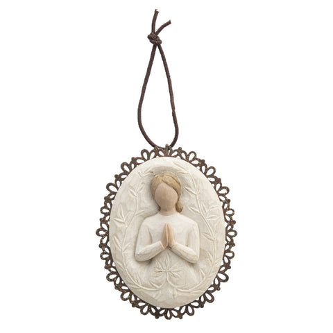 A Tree, A Prayer Metal-Edged Ornament - Treehouse Gift & Home