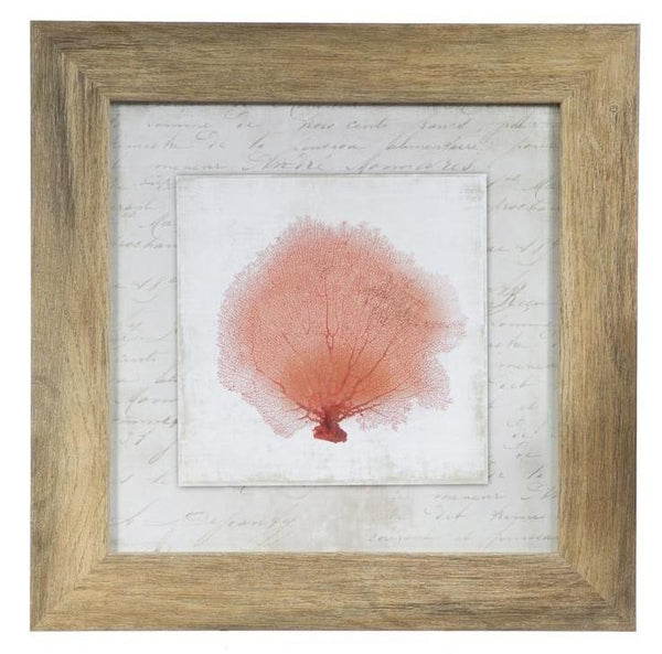 Coral Linen Wall Decor