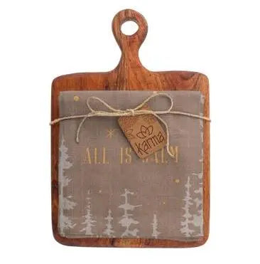 Light Autumn Mom Gifts Cutting Board 12x9 - Engraved w/Mother's