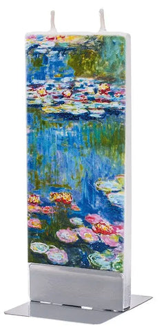 Flat Handmade Candle - Claude Monet Water Lilies Flatyz