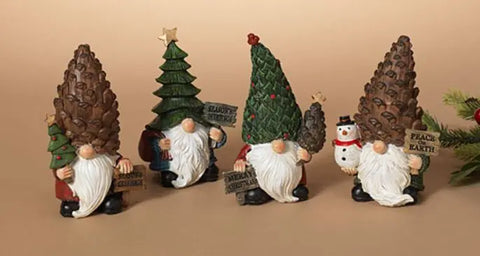 Holiday Gnome Figurines Gerson