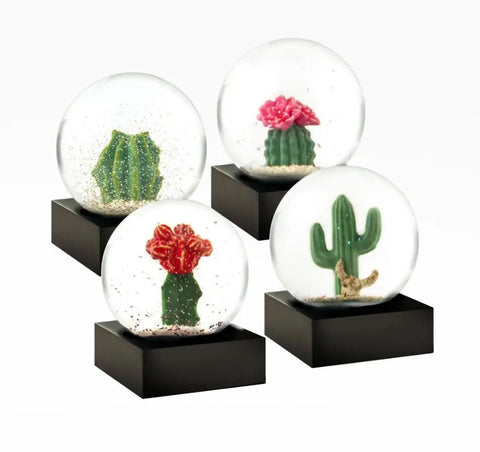 Mini Cactus Set of Four Snow Globes Treehouse Gift & Home
