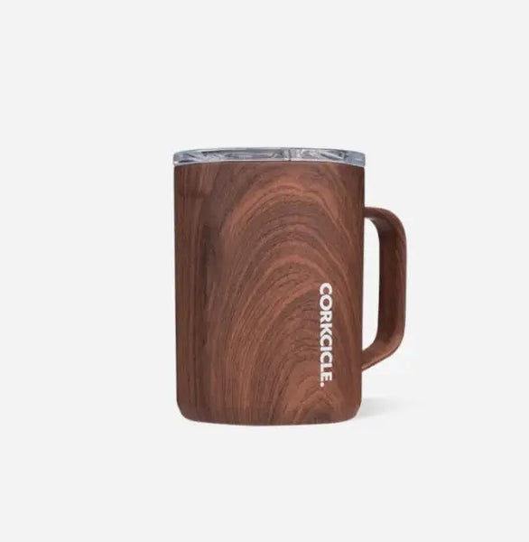 Corkcicle Coffee Mug - 16 oz Walnut Wood