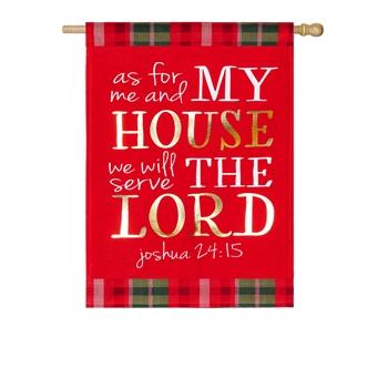 Serve the Lord House Linen Flag - Treehouse Gift & Home