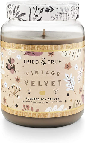 Tried & True Vintage Velvet Extra Large Jar Candle - Treehouse Gift & Home