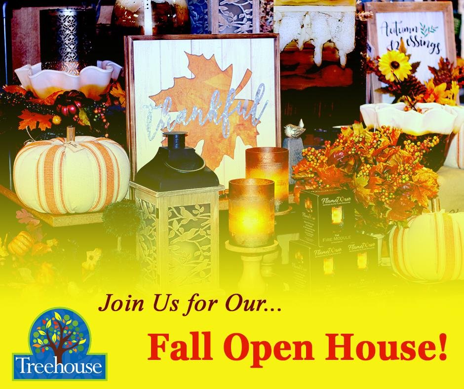 Fall Open House Final Day!– Treehouse Gift & Home
