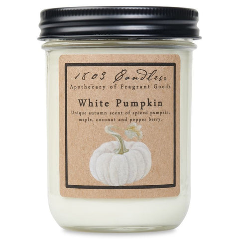 White Pumpkin-14oz. Jar Candle 1803 Candles