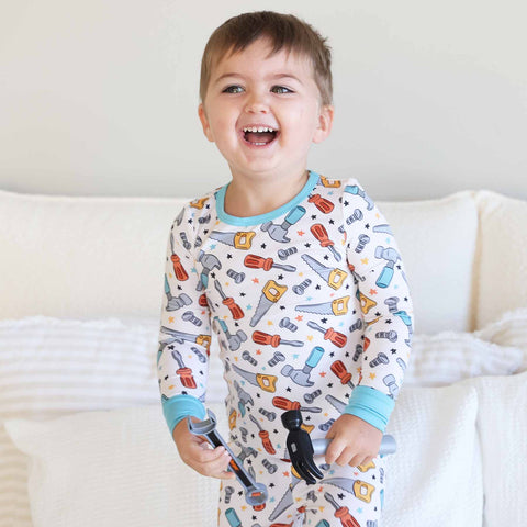 Two Piece Pajama Sets for Boys | Best Sellers: Big Wheelin' / 3T Caden Lane