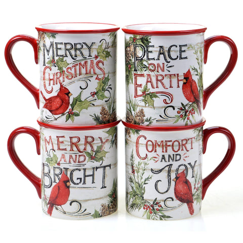 Evergreen Christmas Mug 16 oz. asst. Certified International