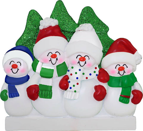 Snowmen Family: 2 Ornament Central