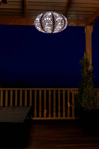 Stella Luxe 14" Oval Yarrow Battery Lantern Allsop Home & Garden