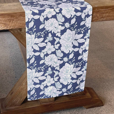 June Bug Indigo Runner: Multi / Runner Mahogany