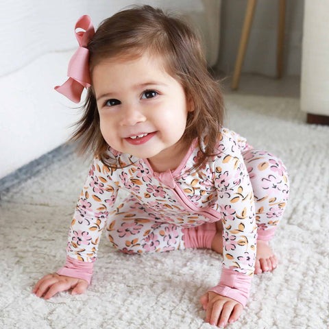 Convertible Zip Rompers for Girls: Midnight Meadow / 6-12 months Caden Lane