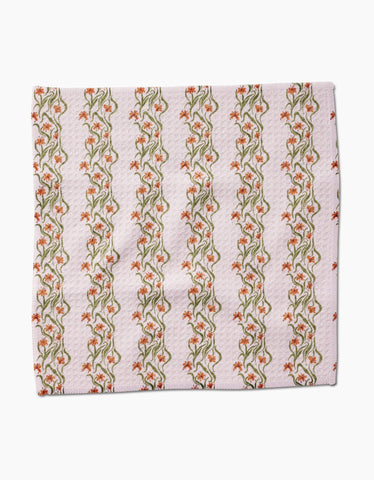 Floral Fall Stripe Dishcloth Set Geometry