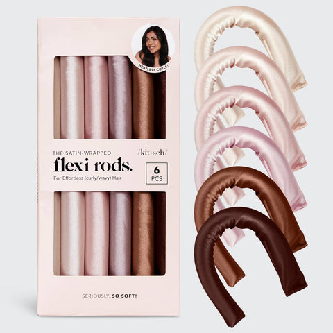 Satin Wrapped Flexi Rods - 6pc Set KITSCH