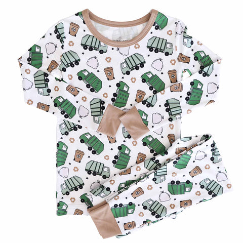 Two Piece Pajama Sets for Boys | Best Sellers: Clean Up Crew / 3T Caden Lane