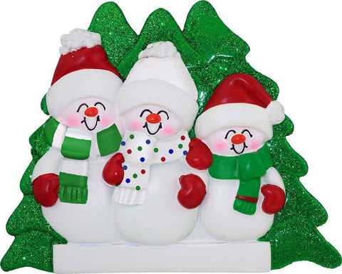 Snowmen Family: 2 Ornament Central
