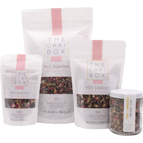 Hill Station (Cardamom + Rose) Chai: 2.5oz The Chai Box