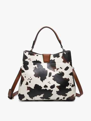 M1951 Tati Monogrammable Satchel w/ Shoulder Strap: Brown Jen & Co.