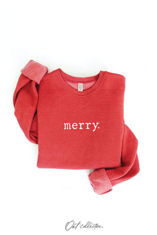 MERRY. Graphic Sweatshirt  : DARK H.SAGE / L OAT COLLECTIVE