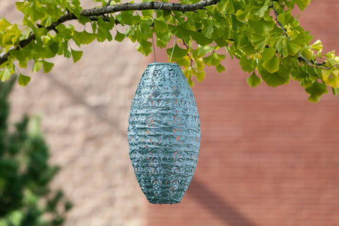 Stella Wildflower Pod 15" Solar Lantern - Sage Allsop Home & Garden