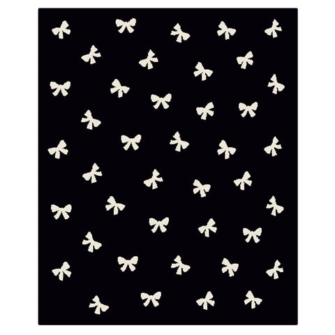 Plush Blanket - Bow: 50% Cotton, 50% Polyester / 30" x 40" Stephan Baby by Creative Brands