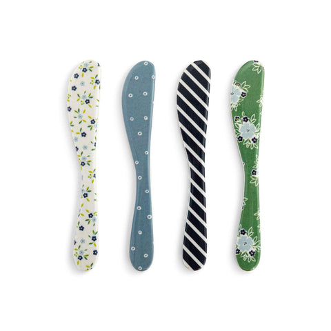 Blue Tones Melamine Spreaders Set of 4 DEMDACO