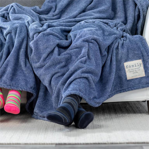 Together Time Family Mega Blanket - Blue Demdaco