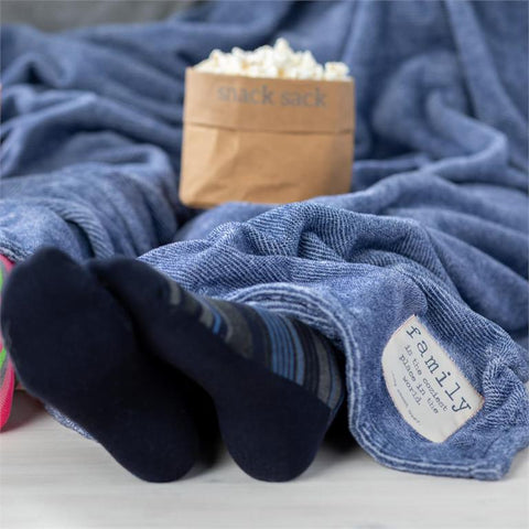 Together Time Family Mega Blanket - Blue Demdaco