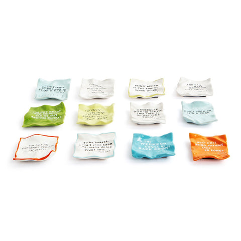 Notepaper Ceramic Magnets Demdaco