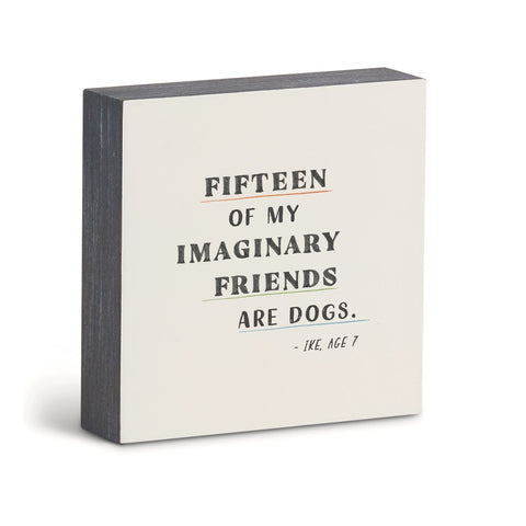 Imaginary Dog Friends Wall Art 6" Demdaco