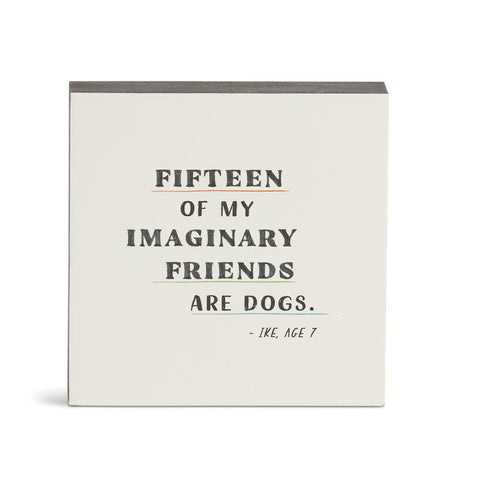 Imaginary Dog Friends Wall Art 6" Demdaco