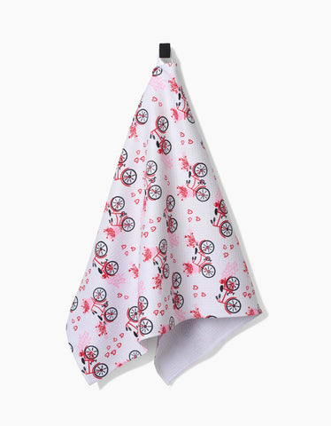 Love Bikes Tea Towel Geometry