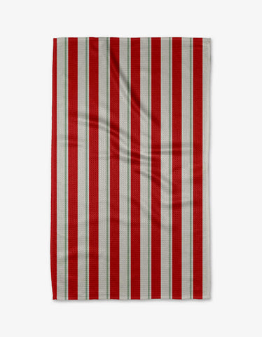 Santa Clause Stripe Tea Towel Geometry