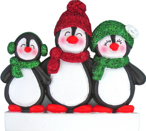 Penguin Family: 5 Ornament Central
