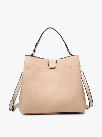 M1951 Tati Monogrammable Satchel w/ Shoulder Strap: Brown Jen & Co.