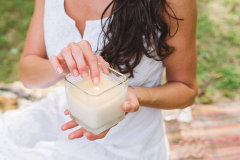 Warm Tobacco & Coriander: 2-in-1 Soy Lotion Candle: Medium - 6 oz Creative Energy Candles