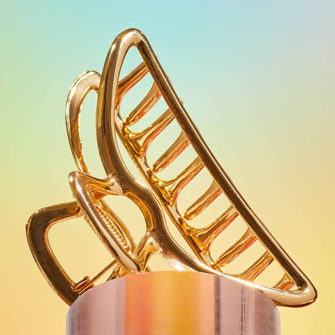 Open Shape Claw Clip - Gold KITSCH