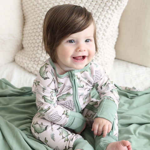 Bass Buddies Convertible Zip Romper: 6-12 months Caden Lane