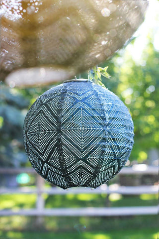 Stella Market 12" Globe Solar Lantern - Ink Allsop Home & Garden