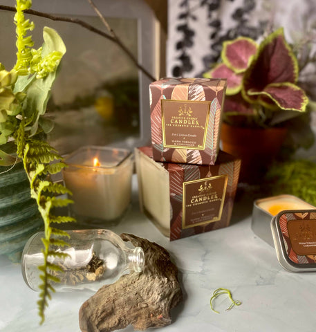 Warm Tobacco & Coriander: 2-in-1 Soy Lotion Candle: Medium - 6 oz Creative Energy Candles