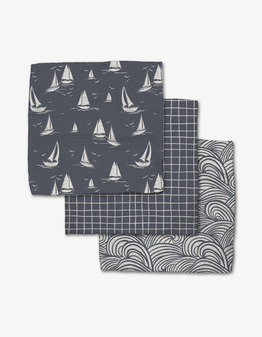 Coastal Day Dishcloth Set Geometry