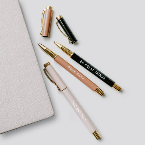 Motivational Metal Pen Set - Home Decor & Gifts Sweet Water Decor