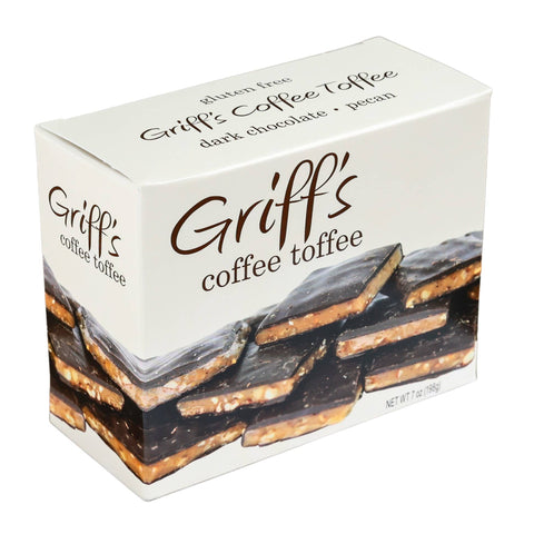 Griff's Coffee Toffee - 7oz Dark Chocolate Toffee Griff's Toffee