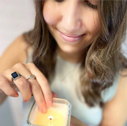 Warm Tobacco & Coriander: 2-in-1 Soy Lotion Candle: Medium - 6 oz Creative Energy Candles