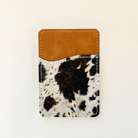 Cowhide Leather Card Holder (14 Options): 6 Olivia + Rose