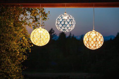 Stella Nova Outdoor Pendent Light - Dewdrop 18" Copper Allsop Home & Garden