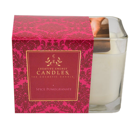 Holiday Spiced Pomegranate: 2-in-1 Soy Lotion Candle: Medium - 6 oz Creative Energy Candles